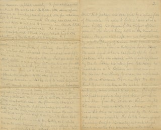 Five-Page Union Soldier’s Account of the Battle of Bolivar Heights, with Hand-Drawn Map of the Action, Written on Patriotic Washington Stationery.