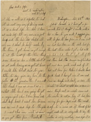 Item #List3842 1862 Letter from a Mainer Civil War Soldier Stationed in Washington Discussing...