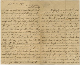 Item #List3842 1862 Letter from a Mainer Civil War Soldier Stationed in Washington Discussing...