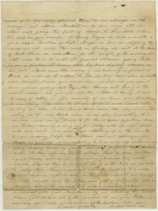 January 1863 Letter from a New York Home-Front Neighbor to a Union Soldier, Supporting the Emancipation Proclamation and Arming of the Enslaved: &ldquo;Put arms in the slaves hand and tell them they must fight for there liberty.&rdquo;