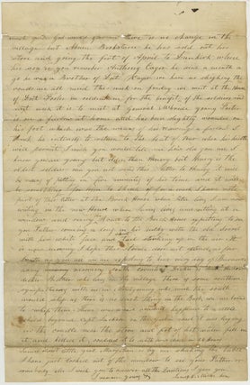 January 1863 Letter from a New York Home-Front Neighbor to a Union Soldier, Supporting the Emancipation Proclamation and Arming of the Enslaved: “Put arms in the slaves hand and tell them they must fight for there liberty.”
