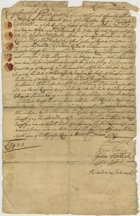 Item #List3854 Two 1747 Brookland, Kings County, New York Tax Warrant, Together with a 1789–90...