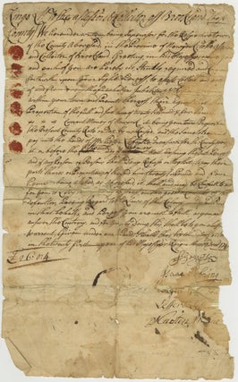 Two 1747 Brookland, Kings County, New York Tax Warrant, Together with a 1789–90 Kings County Sheriff’s Account for Summoning Grand Juries.