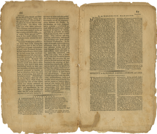 The Worcester Magazine (May 1786).