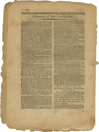The Worcester Magazine (May 1786).