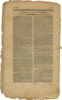 The Worcester Magazine (May 1786).