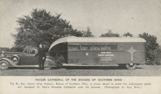 Item #List3861 Postcard of Bishop Henry Wise Hobson with the Trailer Cathedral of the Diocese of...