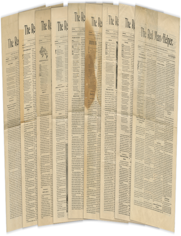 Item #List3876 The Red Man and Helper. [Nine Issues]. Indigenous History &ndash; Carlisle School, Authors.