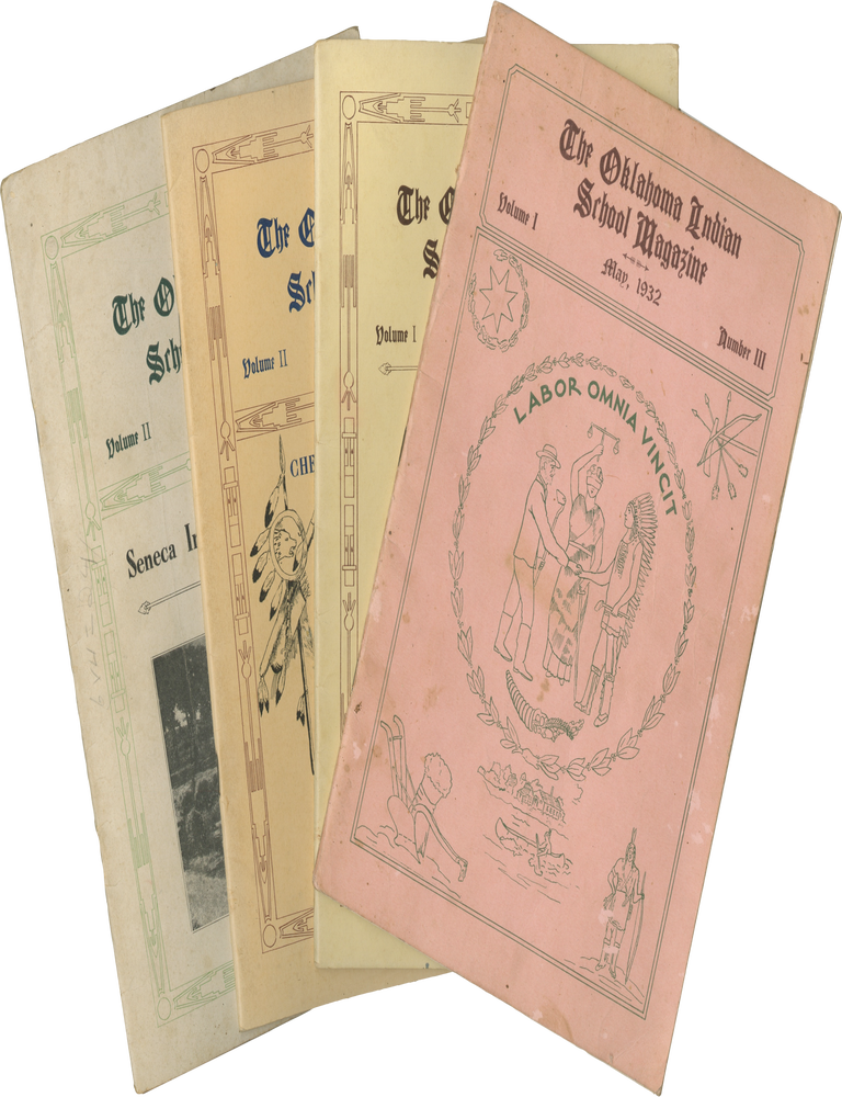 Item #List3879 The Oklahoma Indian School Magazine. [Four Issues]. Indigenous History &ndash; Oklahoma, Charles J. Rhoads.