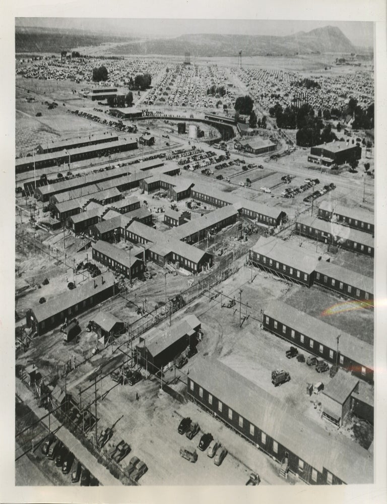 Item #List3892 1945 Aerial Photograph of Worker Housing at the Hanford Nuclear Site. Manhattan Project &ndash; Washington &ndash; Worker Housing, Unknown Photographer.