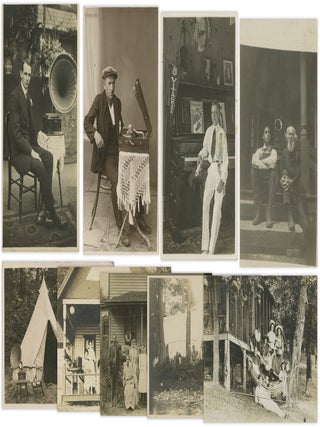 Item #List3897 Group of Real Photo Postcards Showing Gramophones and Phonographs in Domestic,...