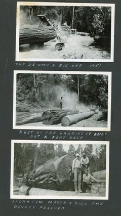 Item #List503 Photo Album of Logging in Humboldt and Eureka Counties, c. 1951-1960. Industrial...