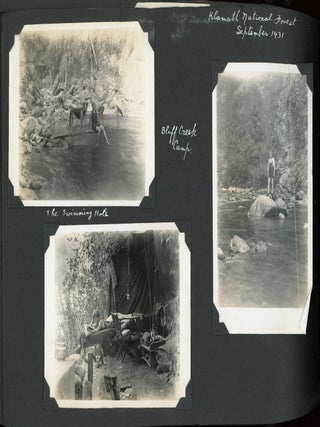 Album of Photographs of a Couple and their German Shepherds, Enjoying Decades of Recreation in the Great Outdoors in Early 20th Century Oregon and California.