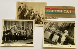 Item #List708 Three Promotional Photographs and Signed Menu from The Cotton Club. Cab Calloway