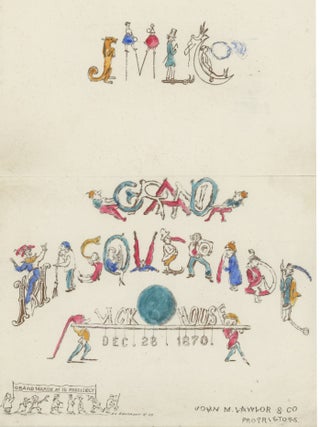 Item #List807 Grand Masquerade: Wick House, Dec. 28., 1870. California, Lick House, John M....