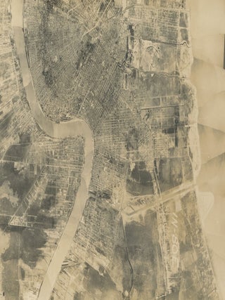 Collection of Twenty-Eight Mostly Aerial Photographs Taken in Texas and the Surrounding States c. 1930s, Including a Portrait of Slats Rogers.