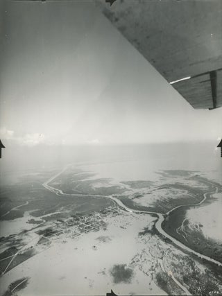 Collection of Twenty-Eight Mostly Aerial Photographs Taken in Texas and the Surrounding States c. 1930s, Including a Portrait of Slats Rogers.