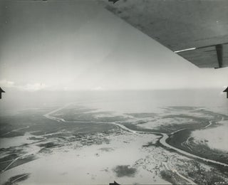 Collection of Twenty-Eight Mostly Aerial Photographs Taken in Texas and the Surrounding States c. 1930s, Including a Portrait of Slats Rogers.