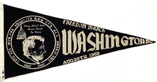 Item #List918 Freedom March / Washington D.C. August 28th, 1963 [Pennant from the March on...