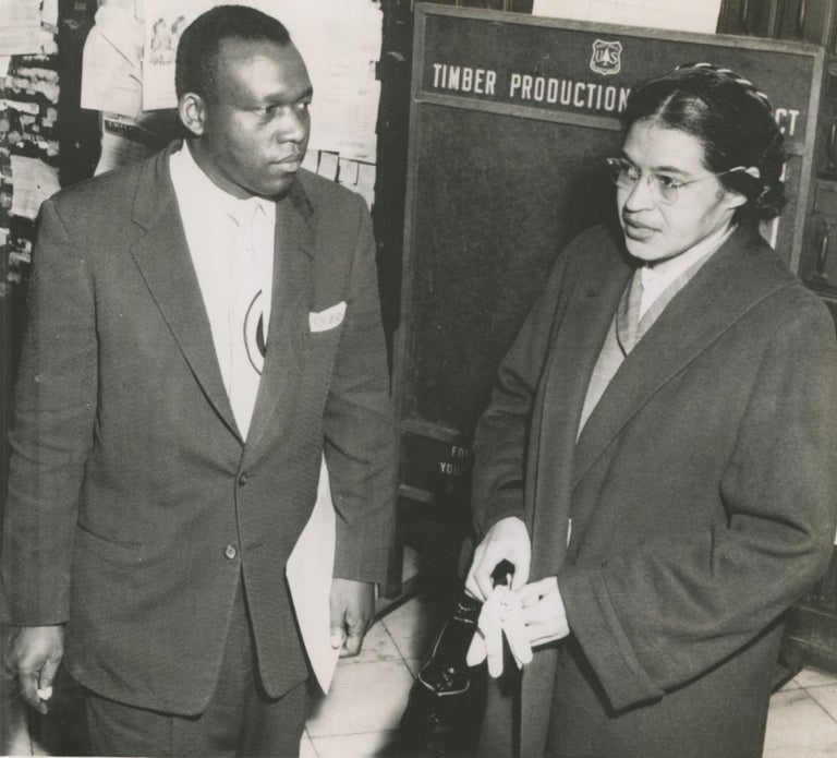 Item #List921 Arrested on Boycott Charges Montgomery Ala. [Caption Title]. Rosa Parks, United Press Telephoto.